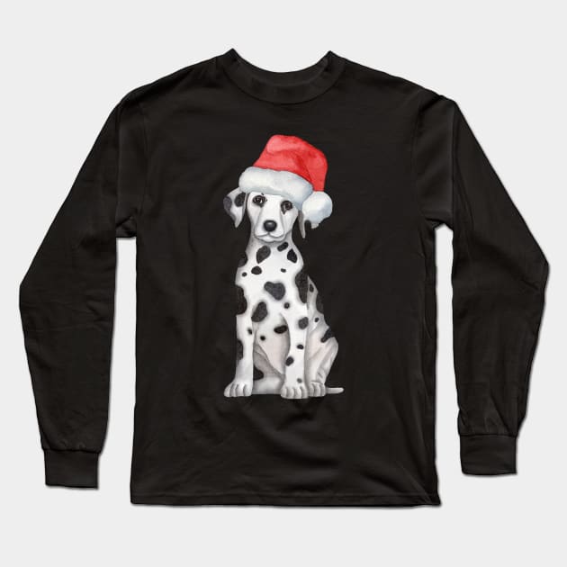 Cute And Lovely Animals With Christmas Long Sleeve T-Shirt by AbstractArt14